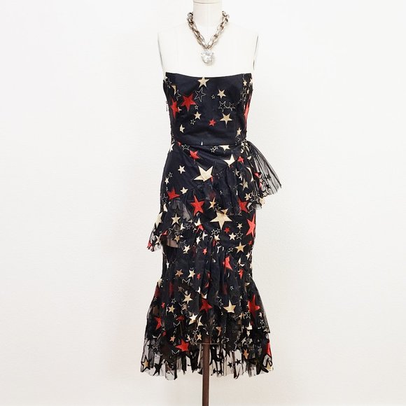 kalmanovich Designer Evening Dress Worn by Celebrities Off The Shoulder Small - Picture 1 of 10